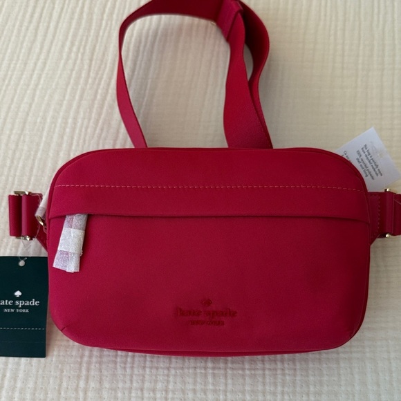 kate spade Handbags - Kate Spade New York Pink Nylon Crossbody / Belt Bag - NWT